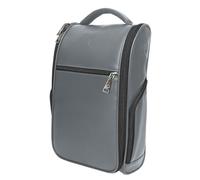 CaddyDaddy Premium Golf Shoe Bag Zipper Sports Shoe Strap Bag with Side and Front Accessory Pocket for Storing Golf Accessories Golf Shoe Carry Bags with Internal Shoe Divider Ventilated Sides, Black