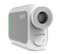 CaddyTalk Minimi NR, The Most Feature-Packed Golf Laser Rangefinder, Magic Slope, E-Slope, 6X Super Clear View, 10-1200M, Water Resistant, 700mAh Rechargeable Battery, Rangefinder Case (White)