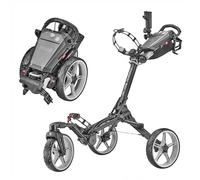 Caddytek Golf Trolley 3 Wheel with Auto-Folding, Adjustable Handle, Extendable storage compartment, Phone/GPS/Scorecard/Umbrella Holders, EVA Wheels & Foot Brake. Portable Golf Push Cart for Men Women