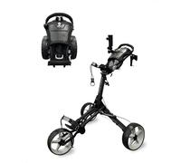 Caddytek Unisex Caddylite Compact, Dark Grey Golf Push Pull Cart/Trolley, Black