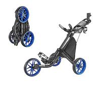 CaddyTek Unisex Caddylite V8 EZ-fold 3 Wheel Golf Push Cart Version 8, Blue, Blue