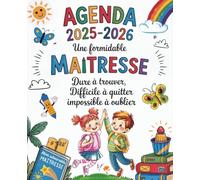 Cadeau Maitresse d'école: Planificateur hebdomadaire une semaine sur 2 pages | Agenda pour professeur et institutrice maternelle