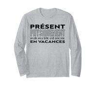 Cadeau Rentrée Scolaire 2022 Garçon Humour. En Vacances Long Sleeve T-Shirt