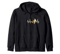 Cadeau Supporter Foot pour Joueur ou Fan de Football Zip Hoodie
