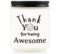 CadeauJoie Thank You Gifts for Women Men,7OZ Lavender Scented Jar Candles, Thank You Teacher Colleague Employee Coworker Gifts, Birthday Gift for Her Women Mum Dad Sister Grandma