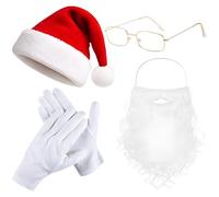 cadelon Santa Claus Costume Classic Set, Adult Santa Role-Play Suit for Christmas Parties, Gift Performances, Family Reunion Shows, Festive Joy Decoration