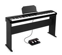 CADEME C-811D 88-Key Weighted Keyboard Digital Piano,Beginner Piano Full Size Electric Keyboard with Stand, Power Adapter, Triple Pedal (Black)