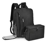 CADeN Camera Backpack, Water-Repellent Camera Backpack & Casual Travel Bag with USB for DSLR Canon Nikon Sony 15.6 Inch Laptop Black