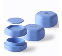 Cadence Capsules - Basic Skincare Set, Pacific - Three Small Containers with Magnetic Lids - 100% Leak Proof and TSA Approved for Travel and Carry On, Minimalist & Stackable (0.56 oz Each)
