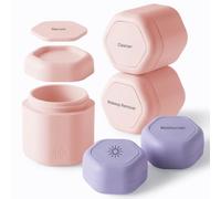 Cadence Capsules - Core Skincare Set, Pink Purple Gradient - Five Containers with Magnetic Lids - 100% Leak Proof & TSA Approved for Travel and Carry On, 2 Small (0.56oz) & 3 Medium (1.32oz)
