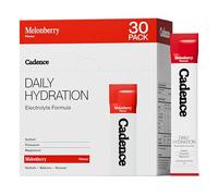 Cadence Daily Electrolyte Hydration Sachets - Essential Electrolytes Powder - Sodium, Potassium & Magnesium - Zero Caffeine, Vegan, Keto - Everyday Use for Rehydration - Melonberry - 30 Sachets