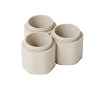 Cadence Extender - Add On to Any Flex Magnetic Containers with Lids,Extension to Travel Bottles for Toiletries - Carry On Travel Essentials For Women/Men - Adds Additional 1.43 fl oz - 3pk, Sand