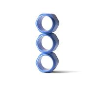 Cadence Extender - Adds Additional 1.43 fl oz - 3pk, Pacifiic - Add On to Any Flex Magnetic Containers with Lids - TSA Approved, Leak Proof - Extension to Travel Bottles - Carry On Travel Essentials