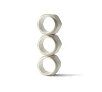 Cadence Extender - Adds Additional 1.43 fl oz - 3pk, Sand - Add On to Any Flex Magnetic Containers with Lids - TSA Approved, Leak Proof - Extension to Travel Bottles - Carry On Travel Essentials