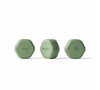 Cadence Travel Containers Basic Skincare Set - Magnetic Containers with Lids,Carry On Travel Essentials For Women/Men - 3 Small Capsules (0.56oz) - Cleanser, Moisturizer & Sun-Icon Labels - Eucalyptus