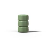 Cadence Travel Containers Basic Skincare Set - Magnetic Containers with Lids,Carry On Travel Essentials For Women/Men - 3 Small Capsules (0.56oz) - Cleanser, Moisturizer & Sun-Icon Labels - Eucalyptus