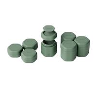 Cadence Travel Containers - Daily Routine Capsule Set - Magnetic Travel Capsules - For Shampoo, Conditioner, Body Wash, Pills, and More - 5 Flex Mediums (1.32oz) & 3 Flex Smalls (0.56oz) - Eucalyptus