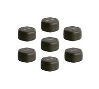 Cadence Travel Containers - Pill Case Set - Magnetic Travel Capsules - A Daily Pill Box for Supplements & Vitamins - Contains 7 Flex Mediums (0.56oz) with Labels for Everyday of The Week - Charcoal