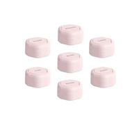 Cadence Travel Containers - Pill Case Set - Magnetic Travel Capsules - A Daily Pill Box for Supplements & Vitamins - Contains 7 Flex Mediums (0.56oz) with Labels for Everyday of The Week - Petal