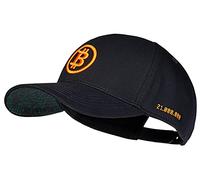 Cadency® Snapback Caps Men Unisex Crypto Pepe Dogecoin Baseball Cap Baseball Cap Straight Peak, Bitcoin Base - Black, One Size