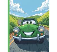 Caderno Carro Verde - Caderno Escolar Inclusivo | Papel Colorido Dyslexic Friendly | Crianças 6-10 anos: Mais do que um caderno, um apoio diário para aprender, escrever e crescer com confiança.