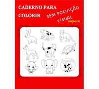 Caderno para colorir sem poluição visual