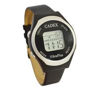 Cadex VibraPlus - 8 Alarm Reminder Watch with Vibrating/Beep Notifications - Vegan Leather Band
