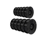 Cadfghjk 10KG PLA/ABS/PETG Filament 1.75mm Black White Gray 10 Rolls PLA ABS PETG Plastic For 3D Printer - Compatible With KINGROON(PLA 10kg Black)