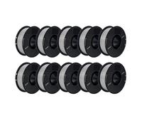 Cadfghjk 10KG PLA/ABS/PETG Filament 1.75mm Black White Gray 10 Rolls PLA ABS PETG Plastic For 3D Printer - Compatible With KINGROON(PETG 10kg Gray)
