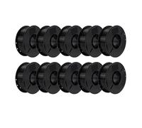 Cadfghjk 10KG PLA/ABS/PETG Filament 1.75mm Black White Gray 10 Rolls PLA ABS PETG Plastic For 3D Printer - Compatible With KINGROON(PETG 10kg Black)