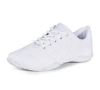 CADIDL Cheer Shoes Women's White Cheerleading Dance Shoes, white girl size, 2 Little Kid