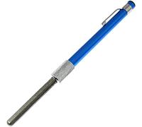 Cadie Glass and Crystal Saver File - Round Stemware Repair Pen with Diamond Coated Grit Rod - Polishing and Smoothing Glasses,Stones,Tiles | 1 Pack Blue - by