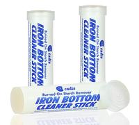 Cadie Steam Iron Bottom Cleaner Stick - Removes Build-Up Starch, Melted Fabric, Glue from Hot Iron - Eliminates Sticky Residue On Any Iron Soleplate on The Market - Easy to Use - 3 Pack