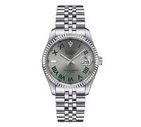 CADISEN 38MM Men's Automatic Mechanical Watch Luxury AR Sapphire Glass Water Resistant Stainless Steel MIYOTA 8215 Reloj Hombre, 8211 Grey
