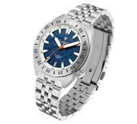 CADISEN Automatic Watch Men's NH35 Mechanical Automatic Watch Sapphire Glass Ringing Waterproof Homage Stainless Steel Bracelet, 8231blue, Bracelet