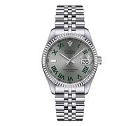 CADISEN Automatic Watches Men's Mechanical Japan 8215 Movement Waterproof Classic Design Wristwatch, grey, Mechanical