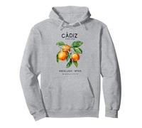 Cádiz Atlantic Ocean Oranges Spanish Art Andalusia Spain Pullover Hoodie
