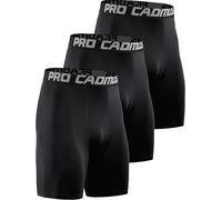 Cadmus Men Compression Gym Running Sports Underwear Base Layer Shorts Tights Gym Cycling,Black,Black,Black, M