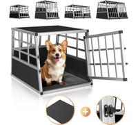 Dog Car Crate M Aluminium 70x54x51cm