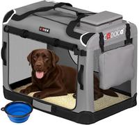 Dog Carrier Fabric Grey XXL 90x60x66cm