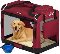 Dog Carrier Fabric Dark Red XXXL 101x70x70cm