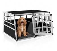 Dog Car Crate XL Aluminium 89x70x51cm