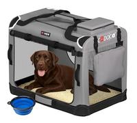 Dog Carrier Fabric Grey XXL 90x60x66cm