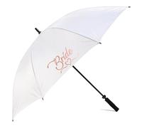 Cadogan Gifts Bride with Heart Design White Wedding Umbrella Parasol (Rose Gold)