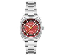 Cadola Men's 38mm Buxton Automatic Marzand Red Watch with Solid Stainless Steel Bracelet CD-1057-22