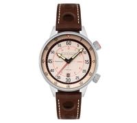 Cadola Men's 46mm Rally Timer Automatic Dove Grey Watch with Leather Strap CD-1059-02