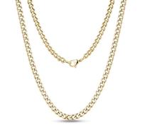 Cadoline 316L Stainless Steel Men's Metal Chain Heavy Duty Jewellery 13mm 22 Inch Gold Link Curb Necklace