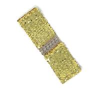 Cadoline Wide Large Sequin Gold Corset Belt Length/Width 56 x 7cm Elastic Waist Paillette Style