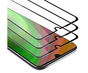 cadorabo 3x Tempered Glass compatible with Huawei P30 LITE in TRANSPARENT with BLACK - 3 Pack Screen Protection 3D Touch compatible with 9H Hardness - Bulletproof Display Saver