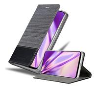 cadorabo Book Case compatible with Oppo A94 5G in GREY BLACK - with Magnetic Closure, Stand Function and Card Slot - Wallet Etui Cover Pouch PU Leather Flip